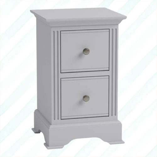 Brescia Small Bedside Cabinet Grey