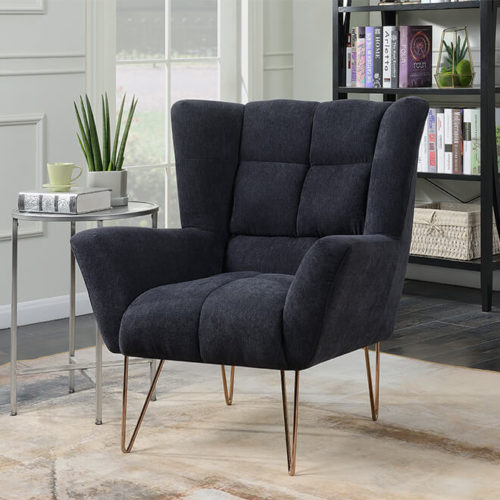 Laura dark grey armchair