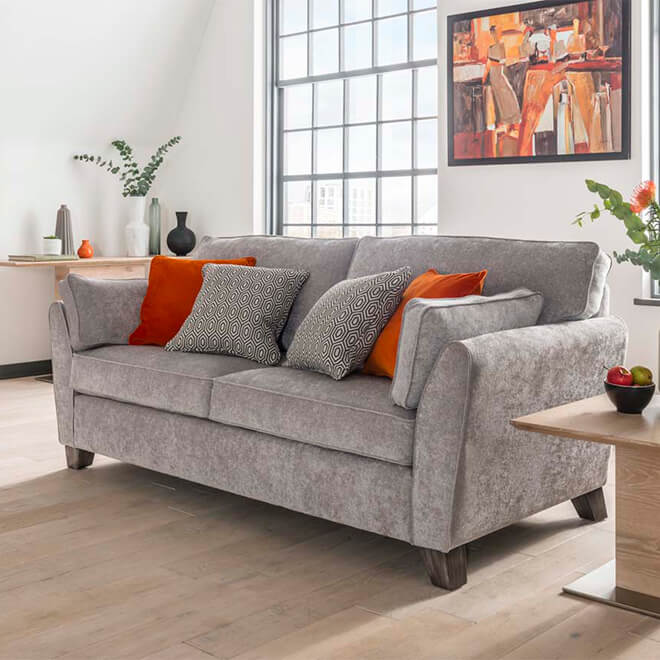 Cardiff Sofa Bed - Silver - Get Furnished