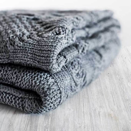 Elephant Heavy Knit Throw