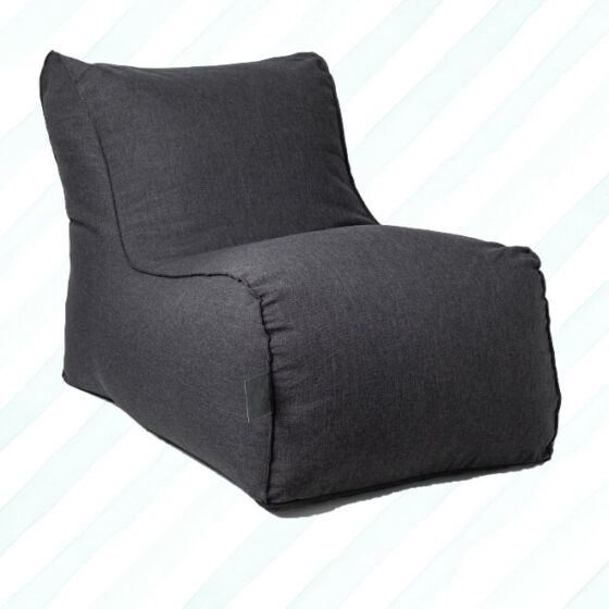 Elephant Lounger Beanbag Black