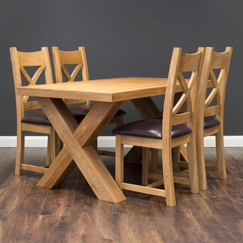 X Oak 1.5m Dining Table