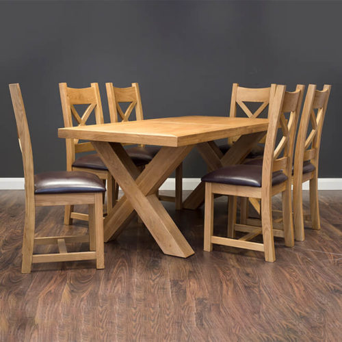 X Oak 1.8m Dining Table
