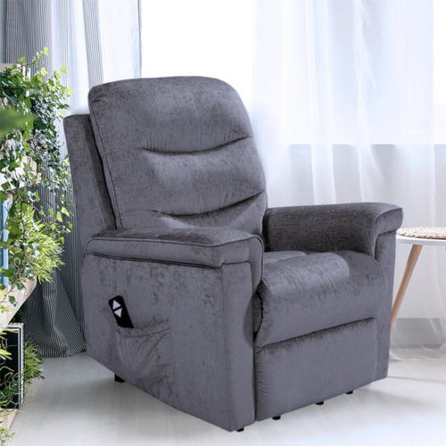 glasgow electric recliner charcoal grey