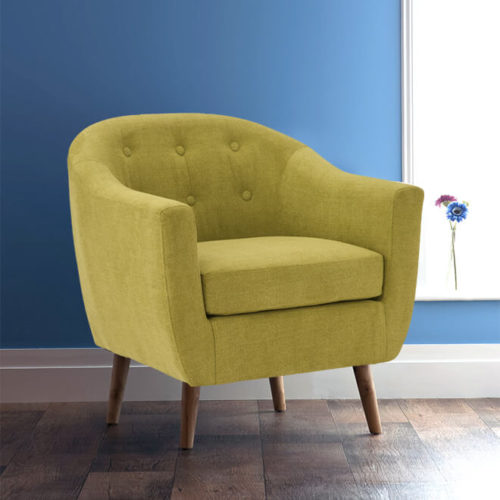 Chelsea Armchair Olive Green Fabric