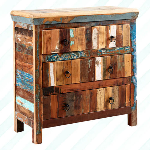 Coastal 4 Drawer Chest