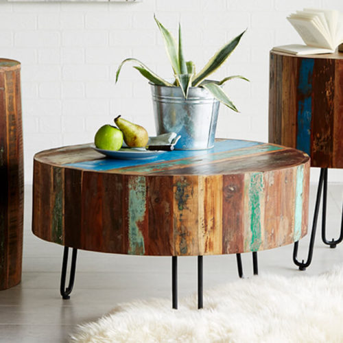 Coastal Drum Coffee Table