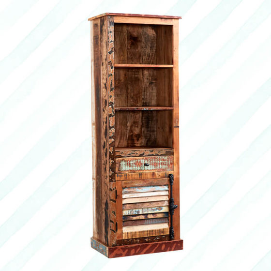 Coastal Narrow Bookcase