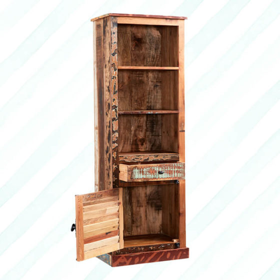 Coastal Narrow Bookcase