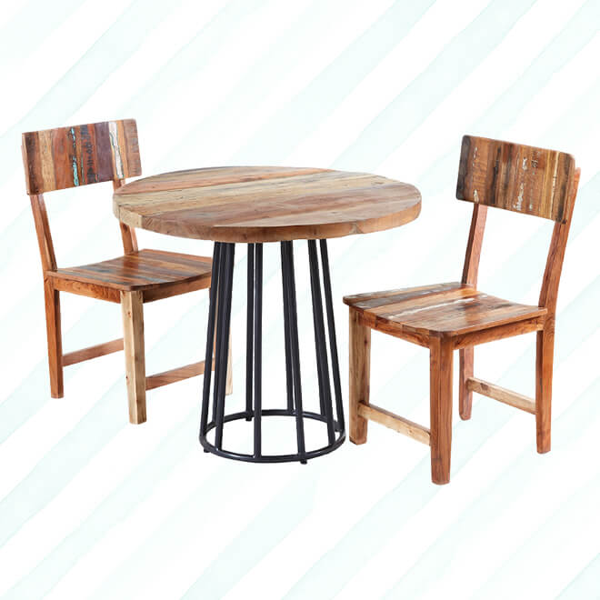 Coastal Round Dining Table Get Furnished, Coastal Round Dining Table Set