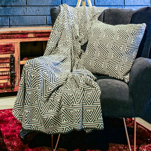 Elephant Aztec Cushion+Throw