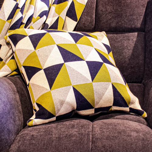 Elephant Checkered Cushion