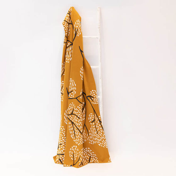 Elephant Living Mustard Throw