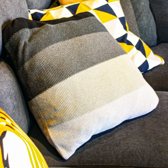 Elephant Striped Cushion