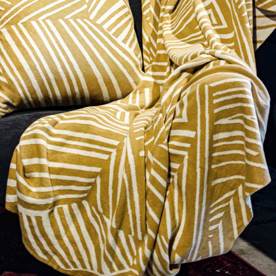 Elephant Yellow Throw