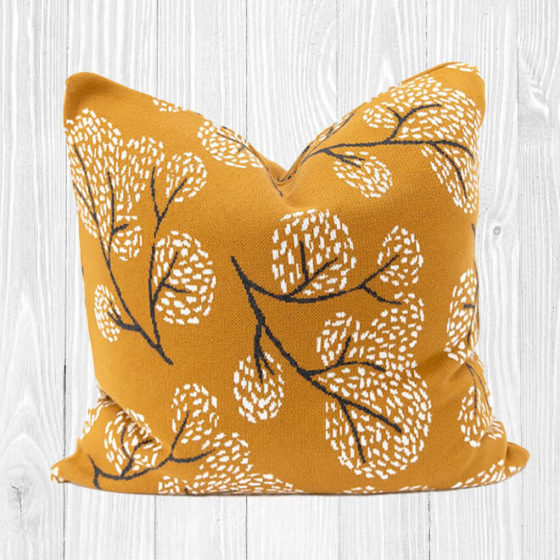 elephant mustard cushion