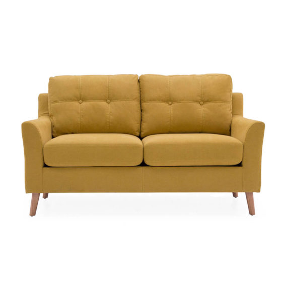 Ocean 2 Seater Sofa – Citrus Yellow