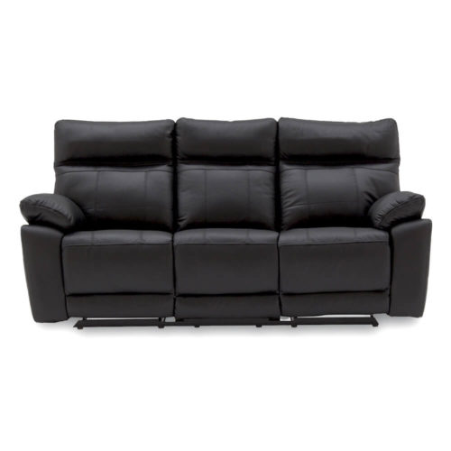 Prosecco Reclining 3 Seater Sofa - Black