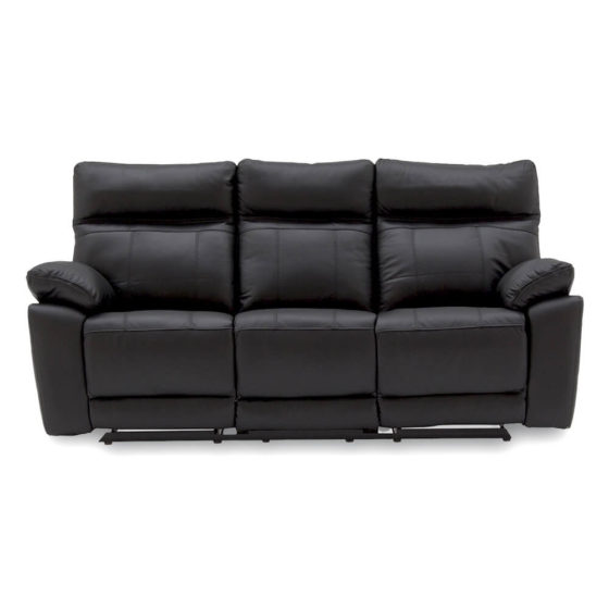 Prosecco Reclining 3 Seater Sofa – Black