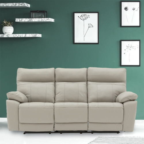 Prosecco Reclining 3 Seater Sofa - Grey