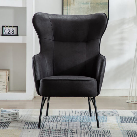 Perry Black Armchair