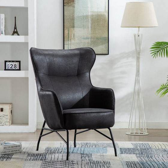 Perry Black Armchair