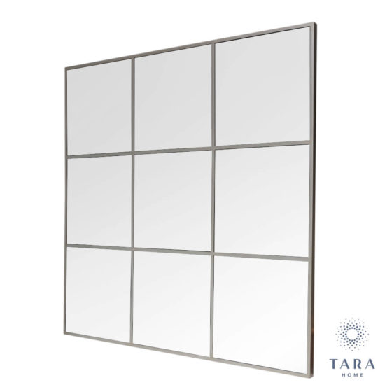 Square Window Mirror Champagne