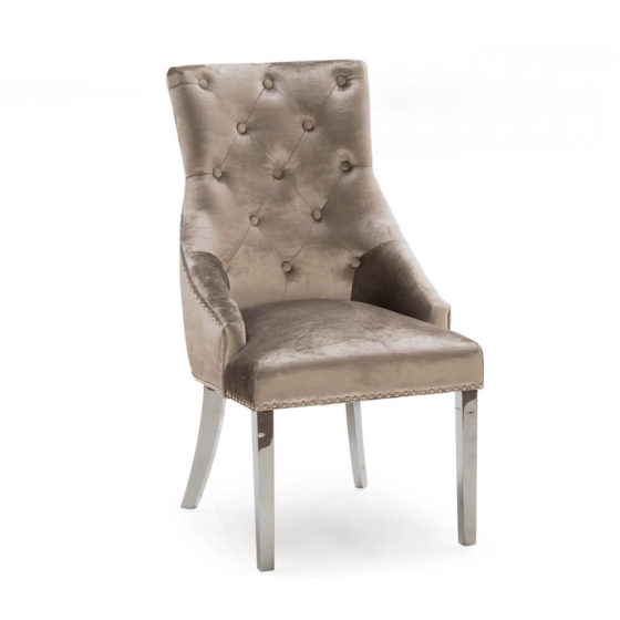 Belvedere Knockerback Dining Chair – Champagne