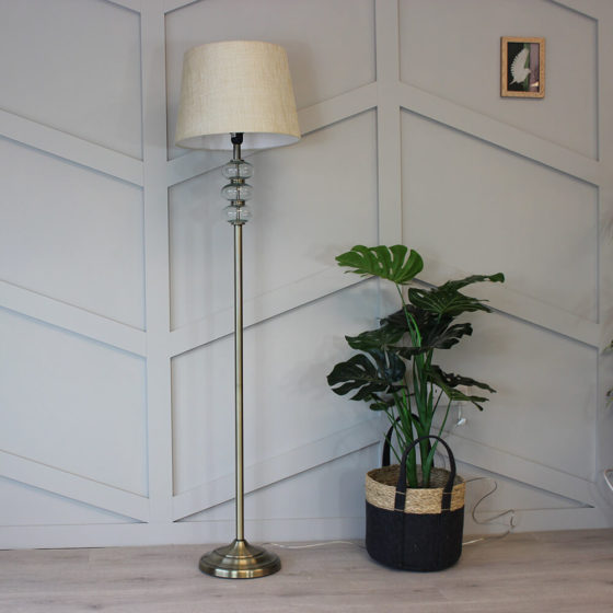 JANE FLOOR LAMP – BRONZE+GOLD 158CM