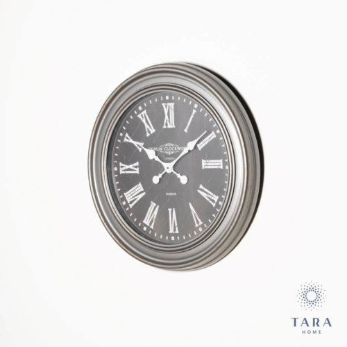 Jana Oversize Wall Clock - Rustic Grey