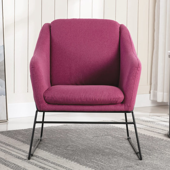 Lenny accent Chair – Berry