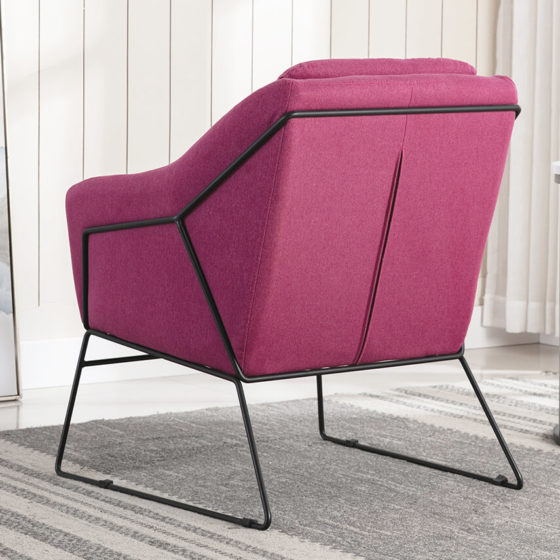 Lenny accent Chair – Berry