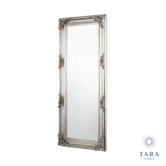 Monique Cheval Mirror – Antique Silver