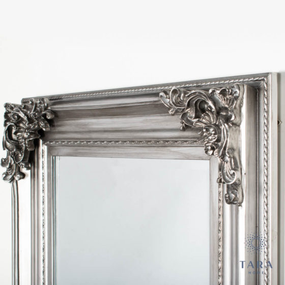 Monique Cheval Mirror – Antique Silver