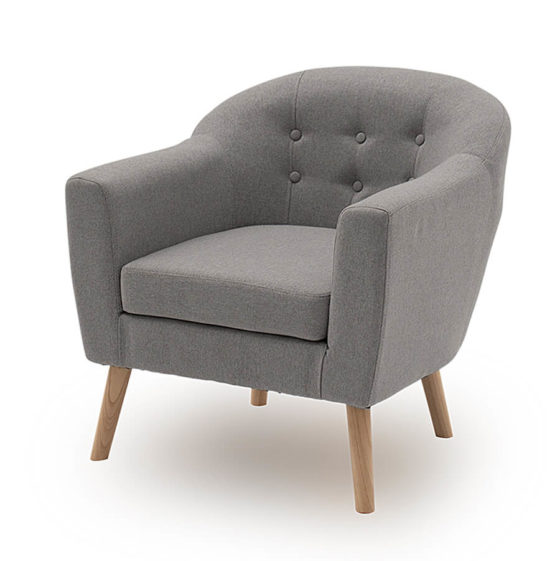 Phoebe Accent Chair – Grey