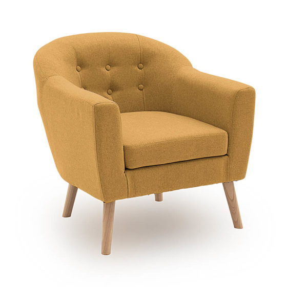 Phoebe Accent Chair – Mustard