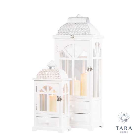 Chester Set of 2 Window Lanterns White