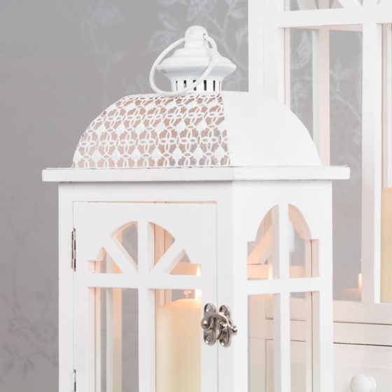 Chester Set of 2 Window Lanterns White