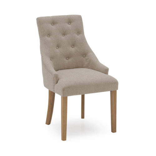 Hobart Dining Chair - Linen Beige