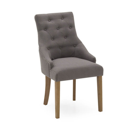 Hobart Dining Chair – Linen Grey
