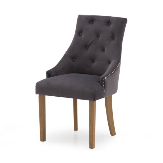 Hobart Dining Chair – Velvet Misty