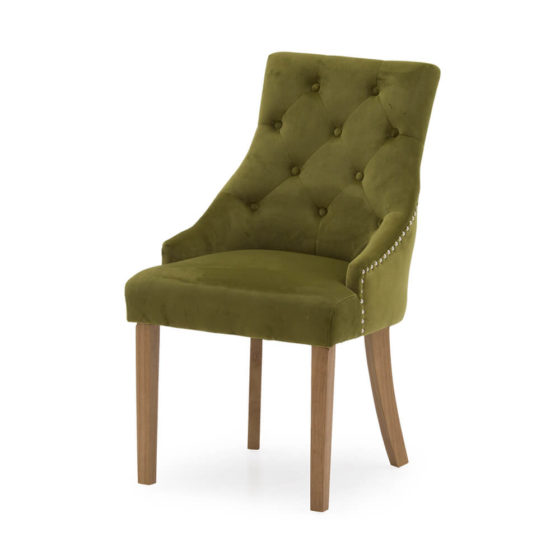 Hobart Dining Chair – Velvet Moss