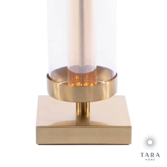 Jane Glass Cylinder Lamp Bronze Gold 54cm