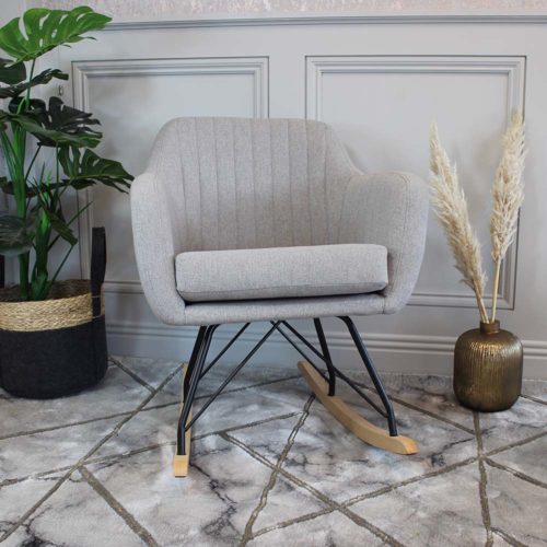 Katell Rocking Chair - Grey