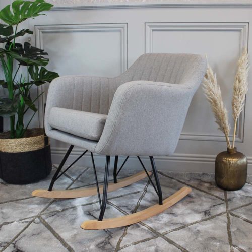 Katell Rocking Chair - Grey