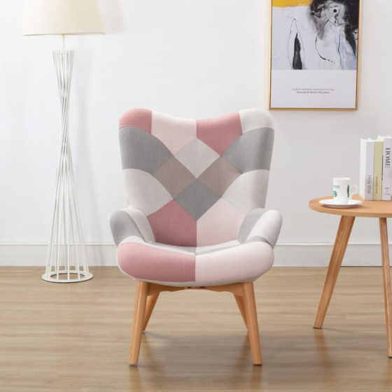 Willow Patchwork Armchair – Pink