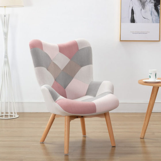 Willow Patchwork Armchair – Pink