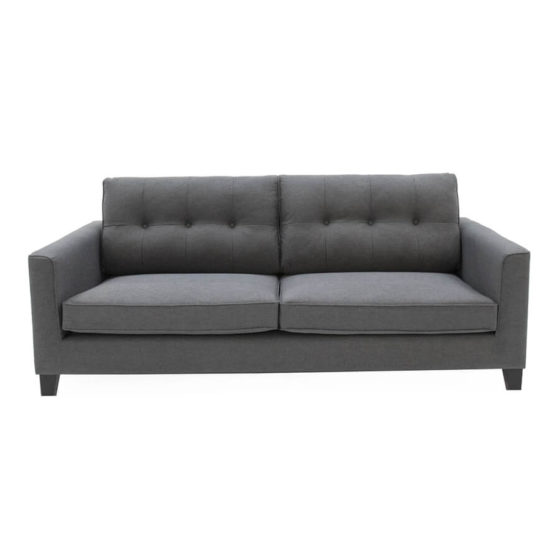 Astro 3 Seater Sofa Charcoal