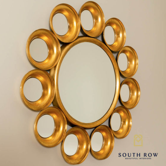 Harriet 12 Circles Mirror – Gold