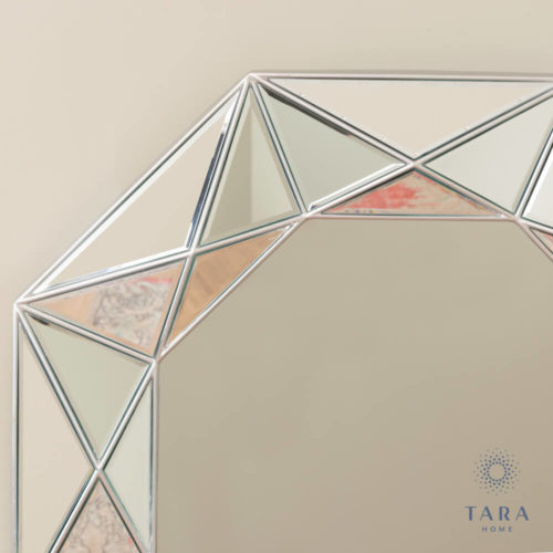Prism Geo Mirror - Silver